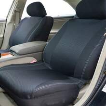 REMAX 4pcs/6pcs Plaid Faux Leather Car Seat Covers, Universal Airbag Compatible Car Accessories - 9112 - View 7