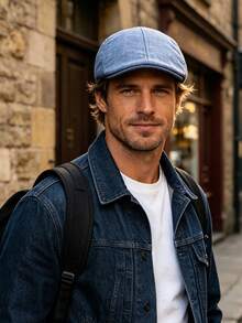 1/2pcs Men's Ivy Newsboy Cap Flat Cap Vintage Gentleman Style Breathable Lightweight Spring Autumn Daily Commute Travel Street Casual Hat - Multicolor - View 5