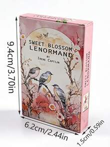 1 Box Sweet Blossom Lenormand, 38 Cards Floral Theme Divination Set, Dreamy Spiritual Healing Gift,Suitable For Both Beginners And Enthusiasts. - Multicolor - View 12