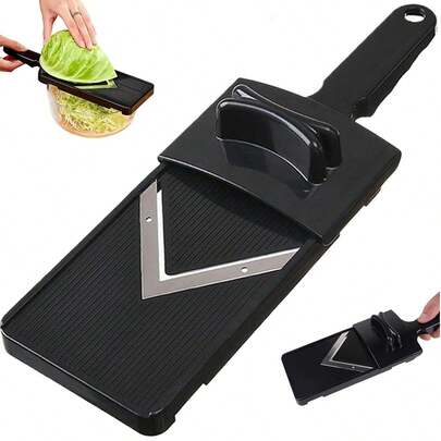 Cabbage Slicer Smart Ultra-Thin Julienne - Professional Thin Sauerkraut Coleslaw Cutter Stainless Steel Blade Food Fruit Slicing Shredder