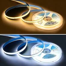 Touch Dimming COB LED Strip USB Flexible Diode Light Strip, Suitable For Room DIY, TV PC Backlight, Wall Decoration Linear Lighting - White - View 3