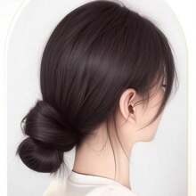 Magic Wand Bun Hair Extension For Women, Self-Wrapping Magic Wand Flower Bun Styling Hair Piece, Invisible Seamless Ponytail Hair Volume Enhancer, Fluffy Hair Accessory - Coffee Brown - View 8