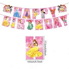Hot-Selling Recommendation Dessert Decoration 31pcs Princess Size Cake Toppers Cake Decorations Princess Bunting Birthday Cake Dessert Birthday Party Cake Decoration Cartoon Plug-In Set - View 2