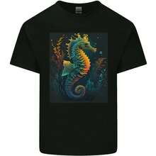 A Colorful Horse Cotton Men's T-Shirt- - 款式 - 查看 1
