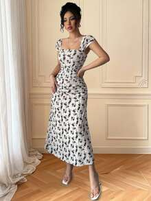 Women Long Dresses - White - View 7