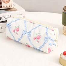 1pc Floral & Plaid Pattern Multi-Function Storage Bag - Pen Holder, Makeup Bag, Small Wallet, Earphone & Toiletries Storage - Fashionable Daily Carry Small Item Bag, Bag Accessory - Multiple Styles - View 12