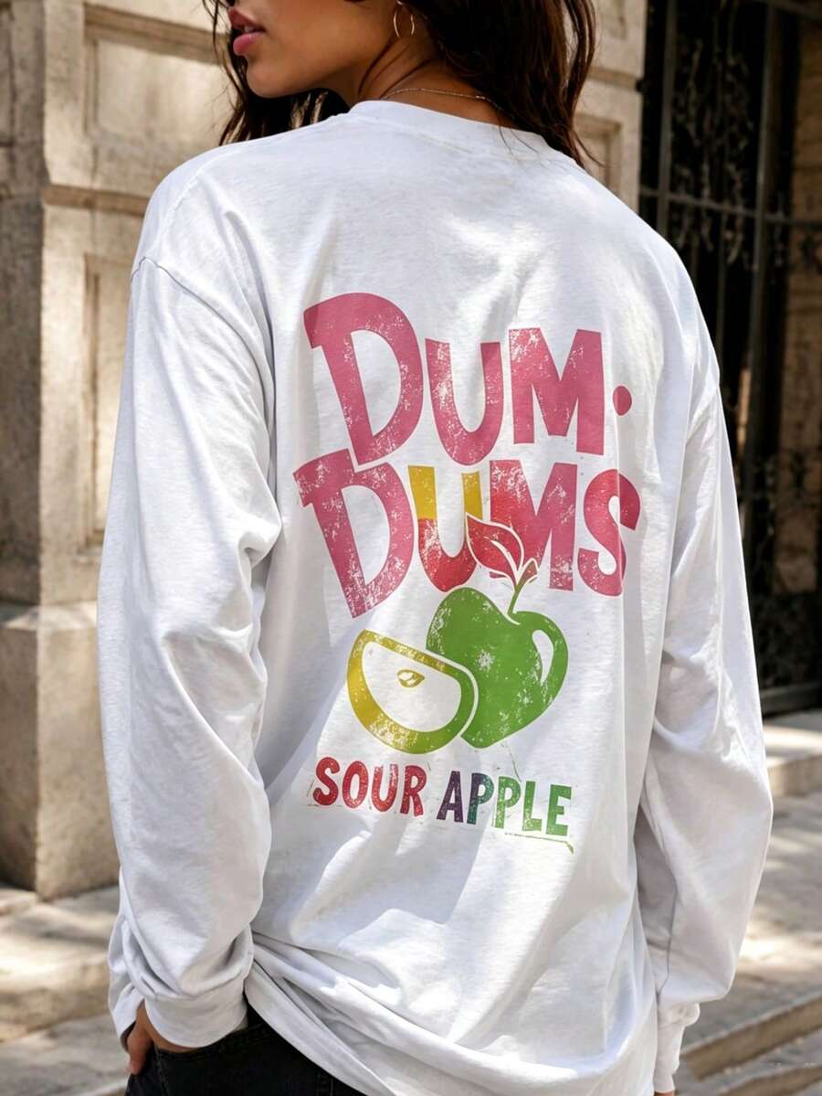 2026 New Summer Collection, 100% Cotton Short-Sleeved Round-Neck T-Shirt, Regular Fit, Soft Lightweight, Unisex Casual Summer Top - 背面白色長袖1 - 查看 1