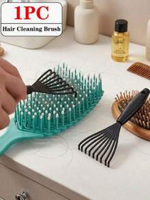 1pc 2-In-1 Foldable Lens Scalp Massage Comb, Mini Lightweight Pocket Hairbrush Tool, Portable Foldable Hair Comb, Suitable For Travel, Outdoor, Sports, Office, School And Daily Care, Practical Beauty Accessory And Graduation Gift - Multicolor - View 12