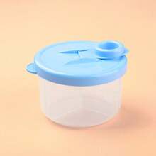 1pc Baby Milk Powder Dispenser Box, Convenient 3-Compartment Milk Powder Storage Container, Detachable Milk Powder Jar - Multicolor - View 9