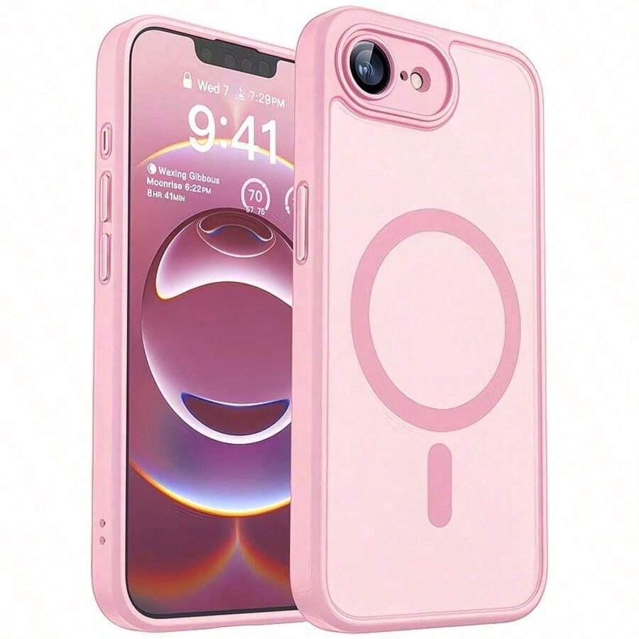 Matte Translucent Magnetic Phone Case Compatible With IPhone 17E 16E 17 Air 16 15 14 13 12 11 Plus Pro Max Camera Protection Shockproof Shell