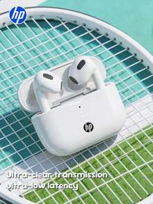 HP-H23ASE 無線半入耳式藍牙耳機，藍牙 6.0 Type-C 充電，通話降噪，輕巧便攜，佩戴舒適，適合運動與跑步，相容手機/平板/筆電，蘋果白 - 查看 2