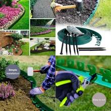 10-Meter Outdoor Garden Boundary Lawn Isolation Strip/Edge Strip Send 30 Nails Green - VJP0009-a - View 2