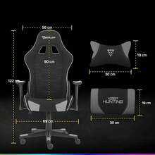 Video Game Chair - Grey - View 2