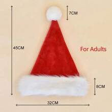 LED Christmas Hat, Suitable For Children And Adults, Flashing Light Santa Claus Creative Plush Party Hat, Christmas Decoration - Multicolor - View 8