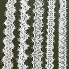 5 Yards 3cm Eyelash Elastic Lace Trim For Sleepwear, Lingerie, Underwear, Clothing And Curtain Accessories - 3cm Wide - View 1