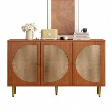 Sideboard Brown 129.8 X 40 X 76 Cm - Walnut - 查看 3
