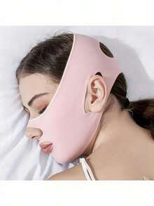 1/3pcs Breathable Face Support Band, Soft Face Wrap, Sun Protection, Adjustable Chin Strap, Suitable For Sleeping, Watching TV And Relaxing, One Size, Face Mask - Multicolor - View 5