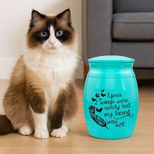 Memorial Pet Urn Funeral Container, Keepsake Jar For Dogs Cats Bunny Puppy Kitten Ashes, Durable Storage For Cherished Memories - Multicolor - View 8