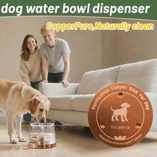 New Bird Bath Disk Copper Basin Water Pool Cleaner Copper Round Plate - Style A - View 7