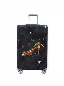 1PC Luggage Elastic Protective Cover Travel Cover Trolley Cover Polyester Material Unisex Travel Accessories Outdoor Vacation Essential, Luggage Cover - Multicolor - View 17
