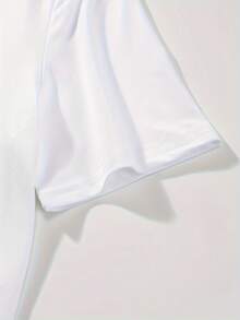 Short‑Sleeve Graphic Tee, Casual Comfort Autumn Daily Top, Fast Local Shipping - 白色 - 查看 3