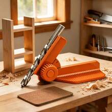 5-Angle Adjustable Drilling Guide Rail Clamp, Supports 0°, 30°, 45°, 60°, 90° Multi-Angle Precise Positioning, Suitable For 3 Different Lengths Of Short And Long Drill Bits, Effortless One-Handed Operation, Lightweight And Portable - A - View 10
