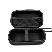 Hard EVA Travel Electronics Organizer Bag, Portable Power Bank Charger Cable Storage Pouch, Shockproof Waterproof Small Accessories Carrying Bag, Can Store Charger, Earphones, Lipstick, Cosmetics, Travel Essentials - Black - View 8