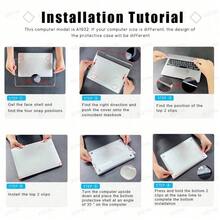 透明綠色 MacBook Air 13 筆電保護殼，相容 MacBook Air M1 硬殼保護套，適用 MacBook Air 15 M2 M3 M4 M5 Pro 16 14 吋 - 查看 6