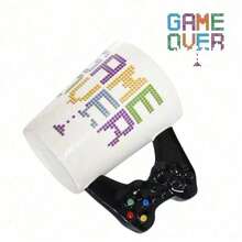 400ml Funny Gamepad Ceramic Mugs With Handle Tea Cups Cafe Mug Creative Game Pattern Cups Fashion Novelty Gifts - White - View 3