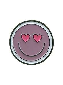 Funny Mood Hand Gesture Enamel Pin - Yellow Smiling Face Meme Style Brooch - Multicolor - View 9