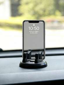 Swan Shaped Adhesive Car Dashboard Phone Holder, 360 Degree Rotatable Car Center Console Navigation Stand, Universal Paste‑On Car Phone Mount For Vehicle Interior Phone Support - Multicolor - View 2