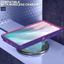 Suitable For Galaxy Rugged Series Phone Case - Black/Blue, Heavy Duty Shockproof Dual Layer Protective Case, With Interface Dust-Proof/Scratch-Resistant Protection, Suitable Compatible With Iphone Series, Unisex - Deep Purple-red - View 7