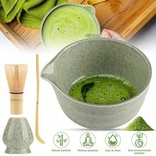 4-teiliges Handgefertigtes Matcha-Teeset Aus Bambusfaser Mit Schale, Besen, Löffel & Besenhalter – Erzeugt Feinen Schaum & Reichhaltige Textur, Perfektes Geschenk Für Matcha-Liebhaber, Ideal Für Die Latte-Zubereitung Zu Hause & Elegante Teemomente. - Grün - Übersicht 8