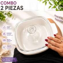 Corning® Microwave Plus® Square Glass Baking Dishes With Lids | 2-Piece Set - View 5