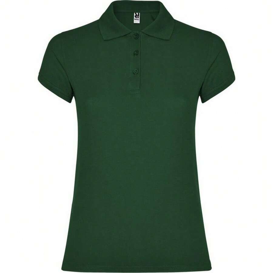 Roly Womens/Ladies Star Polo Shirt - Bottle Green - View 1