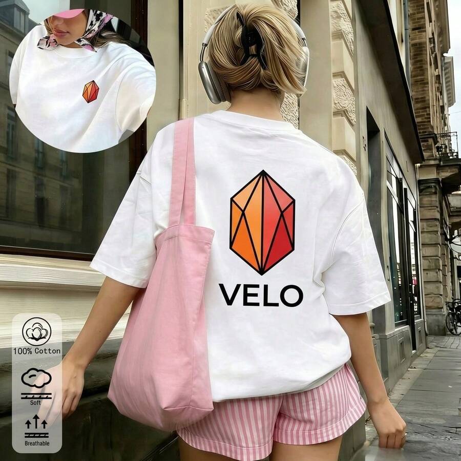 New Spring/Summer Arrival For Women: Elegant And Comfortable White Cotton Oversized T-Shirt With Ellesse Logo, Versatile For A Casual Urban Style - 白色7 - 查看 1