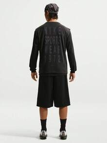 Nike Kaos Tanpa Lengan Pria AS M NSW TEE LSE SLVLS WASH IM3820-010 - Hitam - View 6