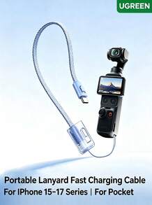 UGREEN Kabel Data Portabel 2-in-1 dengan Kalung, Kabel Pengisian Cepat Tipe-C Kepala Ganda PD 60W, Kompatibel dengan Power Bank, Tali Gantungan, Kabel Pendek, DJI Pocket 3/4, Apple, Huawei, Xiaomi, 0,3m. Tambahkan ke Favorit ¥9,9 Harga Pelanggan Baru ¥16,9 - MultiWarna - View 10