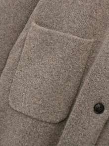 Women's Winter Knitted Mid-Length Cardigan With Scarf, Long Sleeve Button Design, Warm High-Elastic Fabric, Suitable For Autumn Wear - Camel - View 6