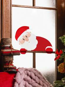 Multiple Sets Of Fun Santa Wall Stickers, PVC, Removable, Self-Adhesive, No Residue. Christmas Multi-Elements DIY For Living Room, Doors, Fireplace, Windows, Glass, Home, Classroom, Party, And Holiday Decorations. - Wall Stickers - View 6