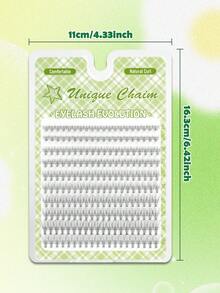 EYELASH EVOLUTION 200pcs D Curl Faux Mink Eyelashes, Nautral & Wispy, Lightweight & Soft, Large Capacity Single Lash, Cat Eyes, Beginner-Friendly, Create 3D Dimensional Eye Makeup, Portable For Daily Looks, Everyday Wear And Party, Lashes, Lash Clusters, Eyelashes - D - View 4