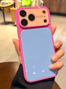 Ins 夏季多巴胺配色 17 相容 Apple 17 Pro Max 手機殼 新款 16 Pro Max 奶油黃 15 Pro 全包防摔 14 高質感 13pm 保護殼 - 藍色 - 查看 4