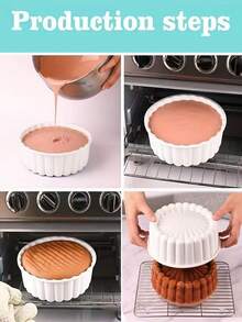 Extra Large Single 100-Fold Round Silicone Cake Mold, Creative 3D French Lace Mousse Cake Pudding Jelly Home DIY Baking Mold, Heat Resistant Easy To Clean Home Cake Making, Party Birthday Cake, Dessert DIY, Mousse Pudding Making Suitable For Mousse Cake French Dessert Mold, Baking Silicone Mold, Cake Baking Pan - Multicolor - View 7