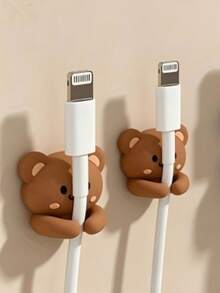 Multifunctional Cute Cable Organizer Holder For Mouse Earphone Data Cables Damage-Free No-Drill Cable Management Desktop Storage Solution Organization - View 11
