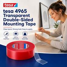 Desa Tesa PET Red Film Transparent Double-Sided Tape With Strong Moisture Resistance And High Temperature Resistance, Suitable For Various Scenarios In Home Factories And Automobiles, With No Trace Double-Sided Tape - 30mm X 8m - View 3