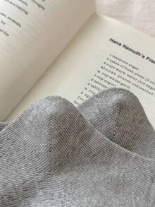 1/5 Pairs Women's Calf Socks, Solid Color Slimming Non-Slip Knee-High Slouch Socks, Suitable For Daily Wear - Multicolor - View 6