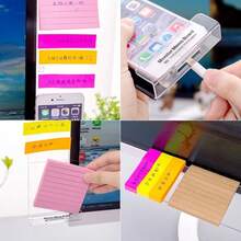 2pcs Acrylic Monitor Side Memo Board Set, Screen Edge Sticky Note Holder With Dual‑Side Hooks, Desktop Note Reminder Organizer For Back To School Dorm, Office Workspace And Home Study Desk Arrangement - A - View 4