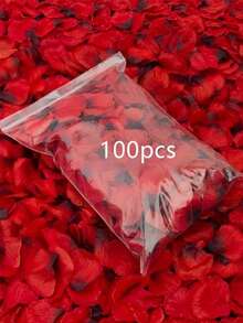 2000pcs Romantic Red Rose Petals - Wedding And Valentine's Day Decoration Gift - Multicolor - View 12