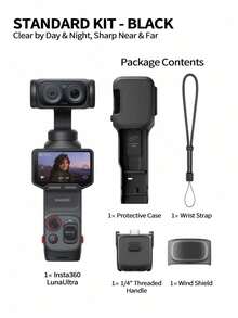 Insta360 Luna Ultra - 8K Vlog Camera, Featuring Dual Lenses, 12x Optical Zoom, 1-Inch Sensor, Detachable 2-Inch Touchscreen, Triple-Chip AI, Pocket-Sized Gimbal Camera, Perfect For Vlogging - View 13