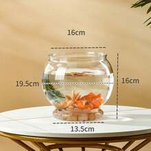 Sturdy Nicely Betta Fish Bowl Small Aquariums For Small Ornamental Fish And Reptiles High Transparency Plastic Good View - Multicolor - View 15
